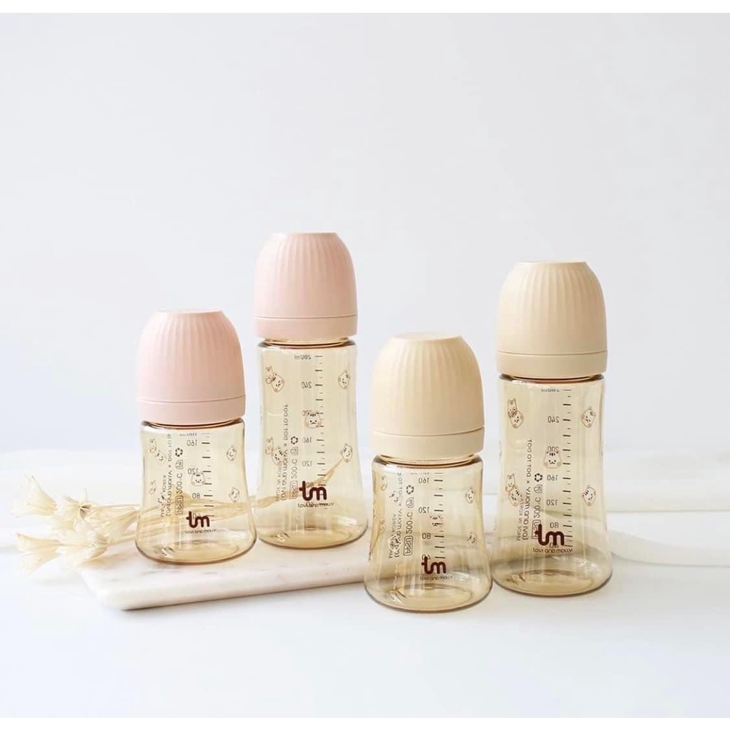 Bình Sữa Tovi And Molly PPSU Sóc Hàn Quốc Chính Hãng 180ml - 280ml