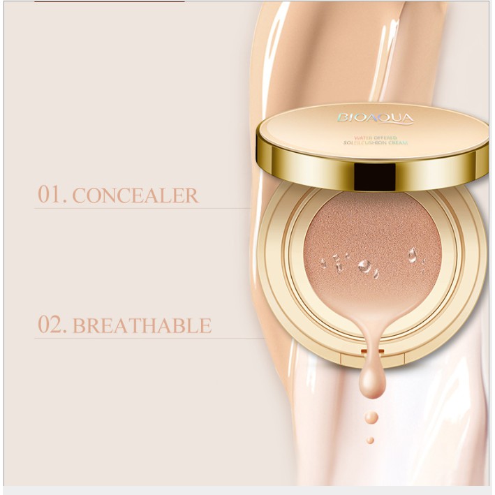 Phấn Nước Bioaqua BB Cream Air Cushion vỏ vàng sang chảnh