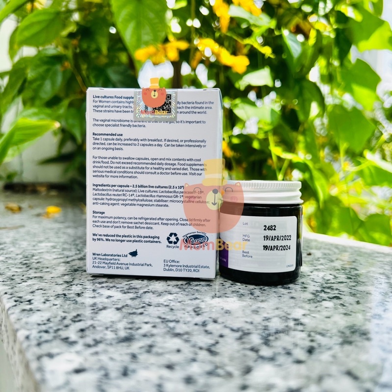 Men Vi Sinh Optibac Tím Probiotics For Women, UK 30 viên