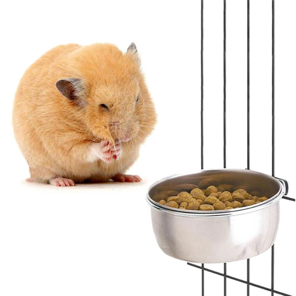 Cốc Đựng Thức Ăn Bằng Thép Không Gỉ Cho Chim Vẹt