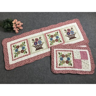 Set 3 Thảm cotton xinh thích hợp trải sàn, trải ghế oto, trải sofa