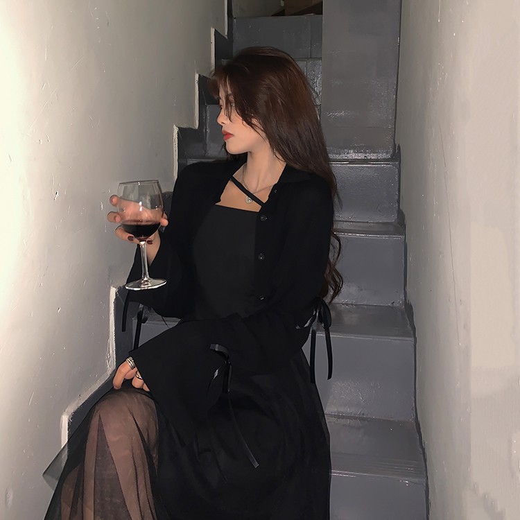 Đầm hai dây dáng xòe Emilyshop ulzzang