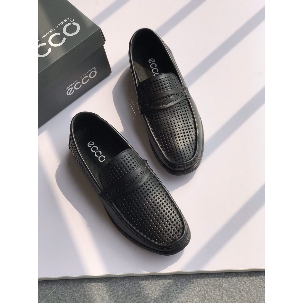 Giày lười nam da thật ECCO thiết kế mặt da độc đáo, mang đến sự thoải mái, nổi bật