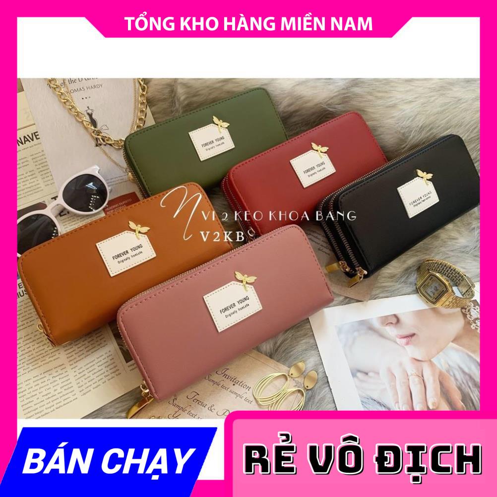 VÍ 2 KÉO LOGO CHUỒN CHUỒN XINH XẮN V1KB - 159 ⚡FREESHIP⚡100% ẢNH THẬT⚡ CHUYÊN SỈ - GIÁ TỐT  MY