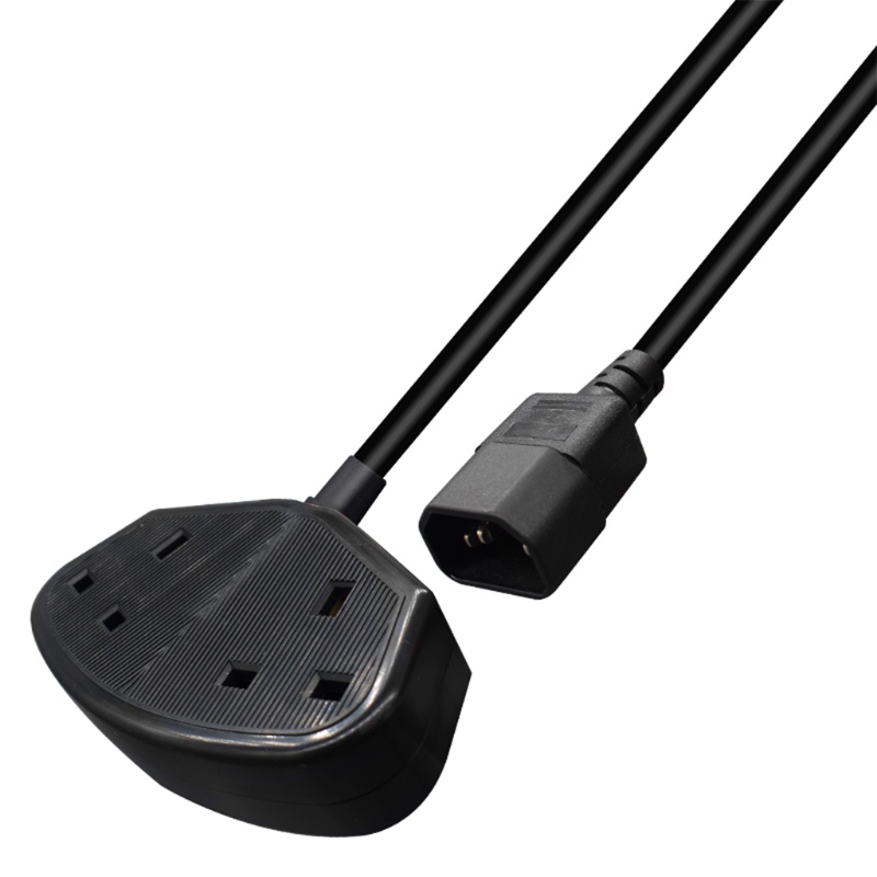 Ổ Cắm Điện Chuyển Đổi BT C14 Đầu Đực Sang UK Đầu Cái