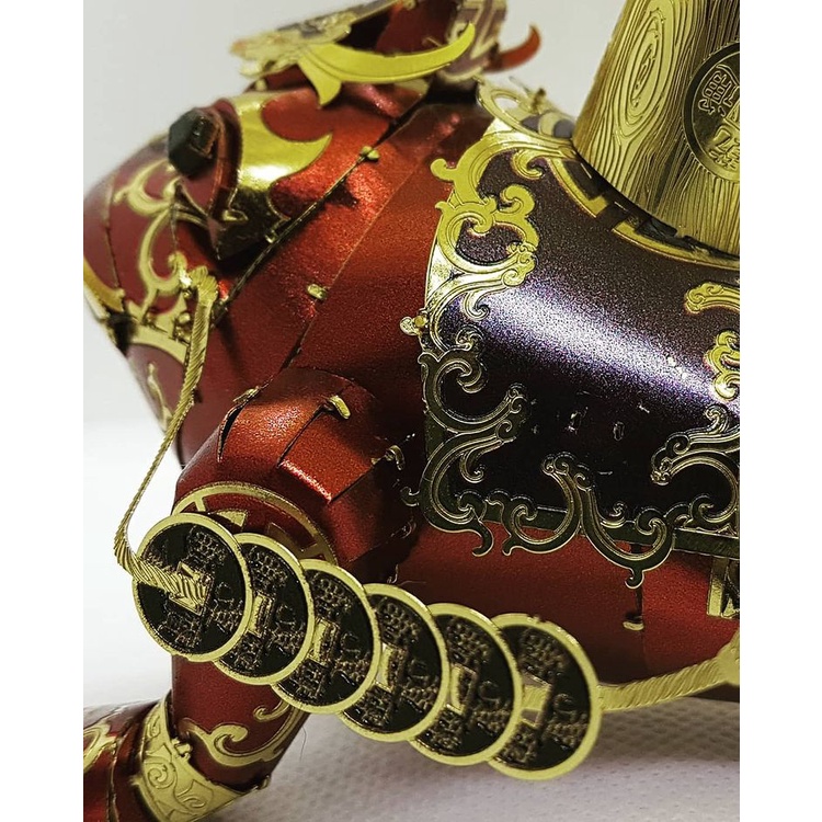 Mô Hình Kim Loại Lắp Ráp 3D Piececool Cóc Thiềm Thừ Golden Toad