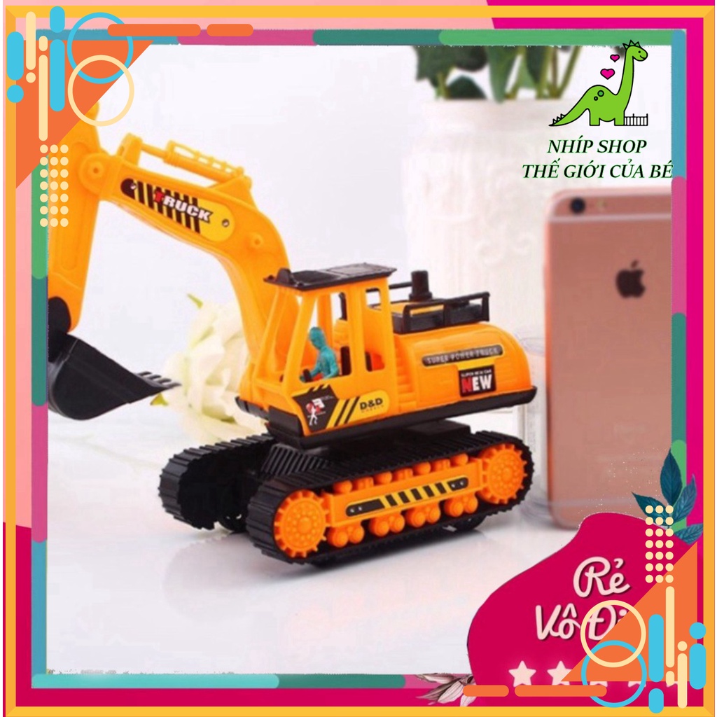 📍Đồ chơi cần cẩu công trường,xe xúc cát bánh đà cho trẻ em - Nhíp Shop