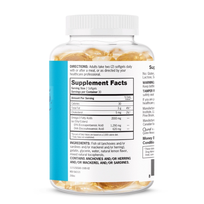 [DATE 3/2023] Qunol Ómega_3 2000mg  Softgels 60 VIÊN