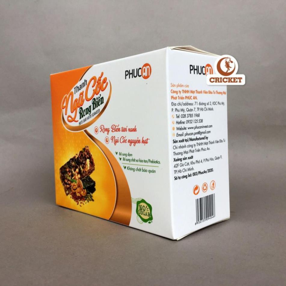 Thanh Ngũ Cốc Rong Biển Phúc An - Rong Biển Tươi Xanh Ngũ Cốc Nguyên Hạt [Helifood]