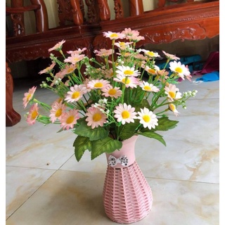 Cụm cúc my trang trí siêu xinh_ hoa giả