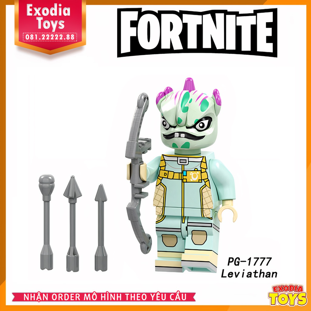 Xếp hình Minifigure Nhân vật trò chơi sinh tồn Fornite - Đồ Chơi Lắp Ghép Sáng Tạo - POGO PG8203
