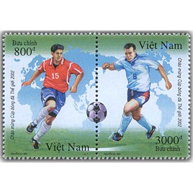 Tem sưu tập MS 869 Tem Việt Nam  Chào mừng Cúp bóng đá Thế giới 2002