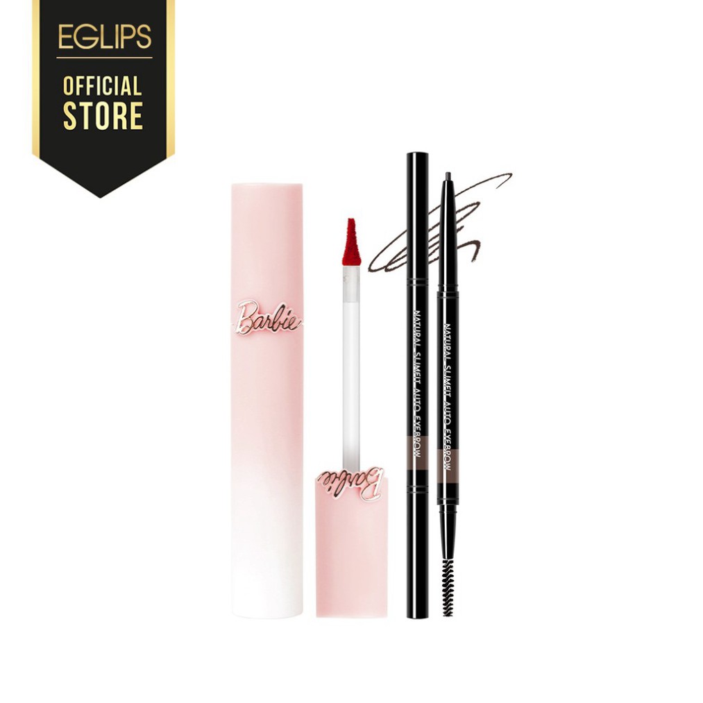 Combo Barbie Basic : 1 Son kem lì Eglips Barbie Tint 4.3g + 1 Chì kẻ mày Eglips 0.08g - Eglips Official Store