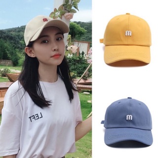 Mũ Phớt CHỮ M - Nón phớt lưỡi trai Unisex Ulzzang Vàng CAM Be