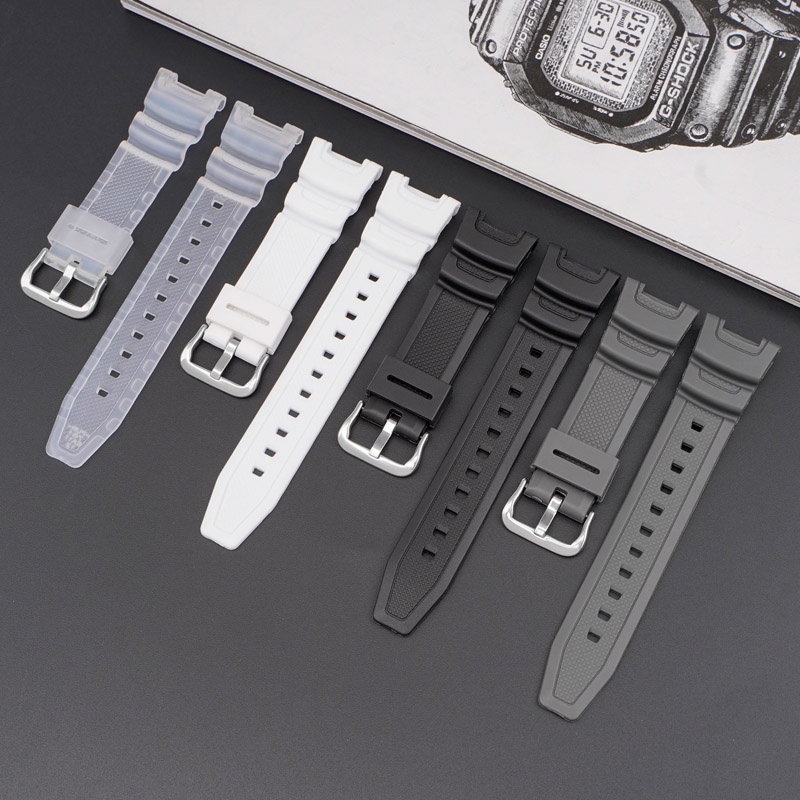 Dây Đeo Thay Thế Bằng TPU Chống Nước Có Khóa Inox Cho Casio SGW-100