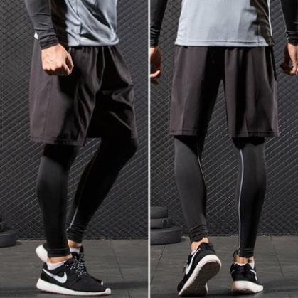 Legging thể thao nam - Quần thể thao PRO COMBAT nhanh khô giữ nhiệt chuyên tập GYM bóng rổ đá banh (màu đen) 💝