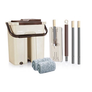 Bộ chổi lau nhà thông minh cây lau nhà thế hệ mới tự vắt 360 Hot 2021