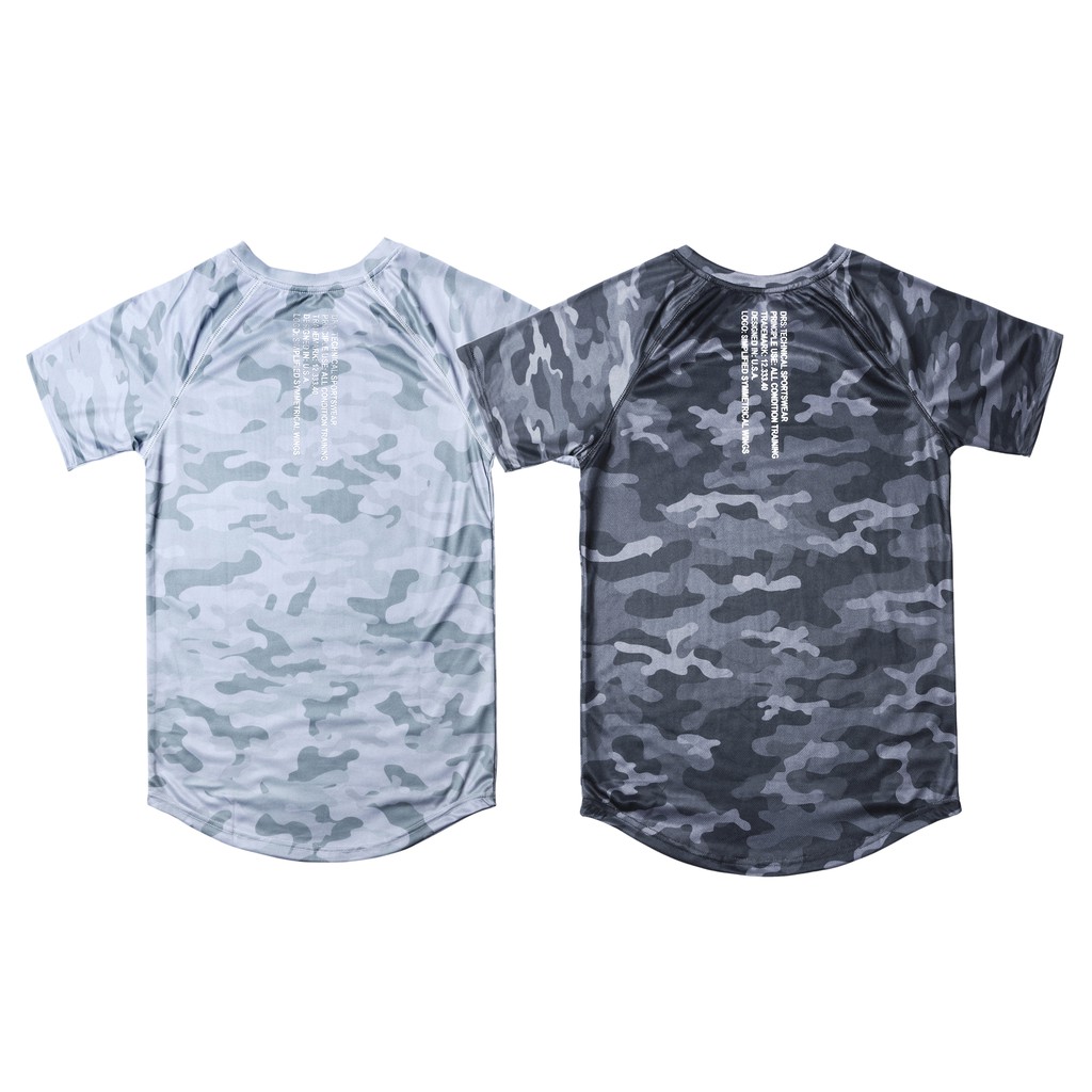 Áo Thun Thể Thao Cộc Tay Camo DRS Cực Xịn, Phù Hợp Tập Gym, Running, Đi Chơi Dáng Năng Động, Chất Thoáng Mát (DRA12)