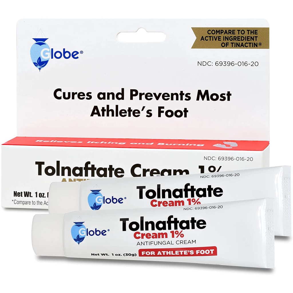 Globe Tolnaftate 1% Antifungal Treatment 30g - Kem bôi chống nấm chân, nấm da và hắc lào