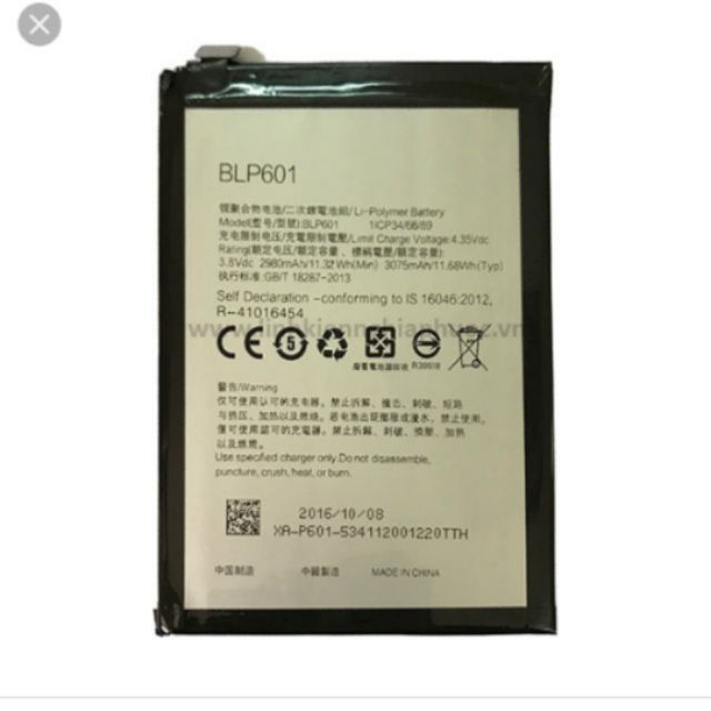 Pin Oppo F1S BLP 601 xịn bảo hành 6 tháng