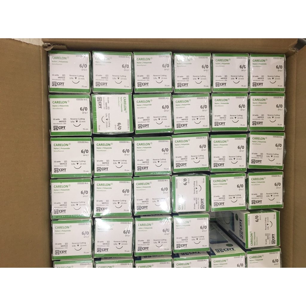Chỉ phẫu thuật Nylon CPT (1/0, 2/0, 3/0, 4/0, 5/0, 6/0, 7/0, 8/0)