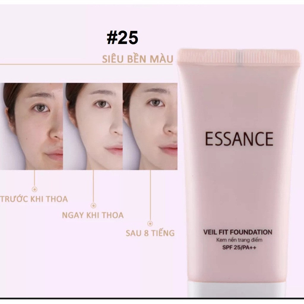 Kem lót trang điểm dưỡng trắng Essance Veil Fit Green Base SPF20/PA++ 30 ml