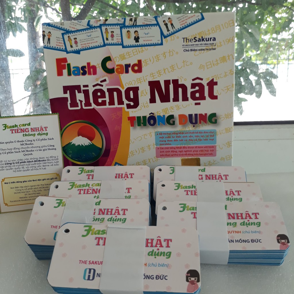 Flashcard Tiếng Nhật Thông Dụng (Hộp) - Tác giả The Sakura