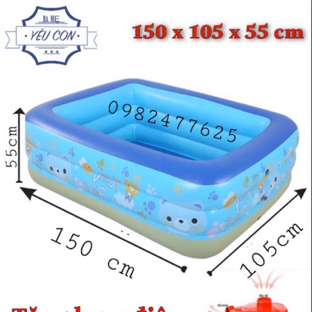 Bể bơi  3tầng 1m5