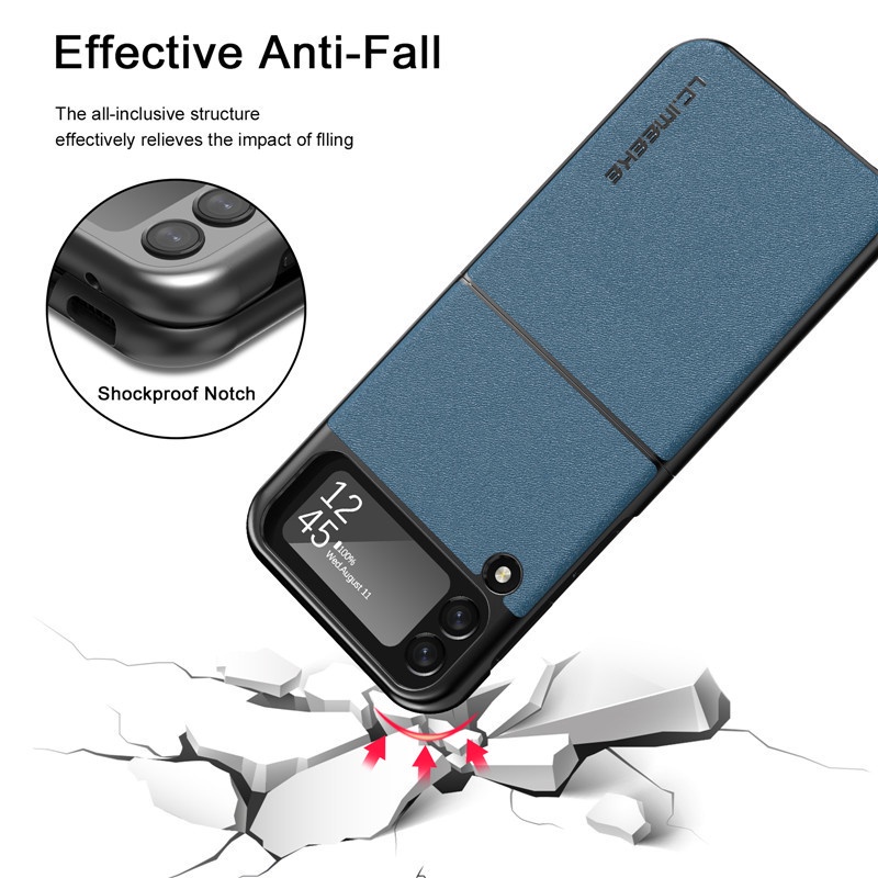 Ốp điện thoại da PU thiết kế độc đáo cho Samsung Galaxy Z Flip 3 5G