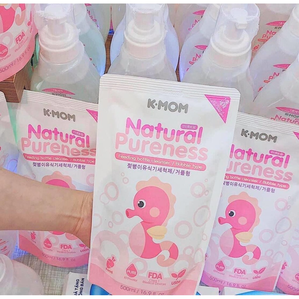 nước rửa bình kmom dạng túi / chai 500ml