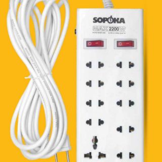Ổ Cắm Điện 10 Lỗ SOPOKA 2M, 4M, 6M