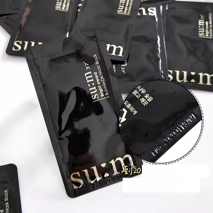 Mặt Nạ Sủi Bọt Thải Độc Da Su:m37 Bright Award Bubble-De Mask Black