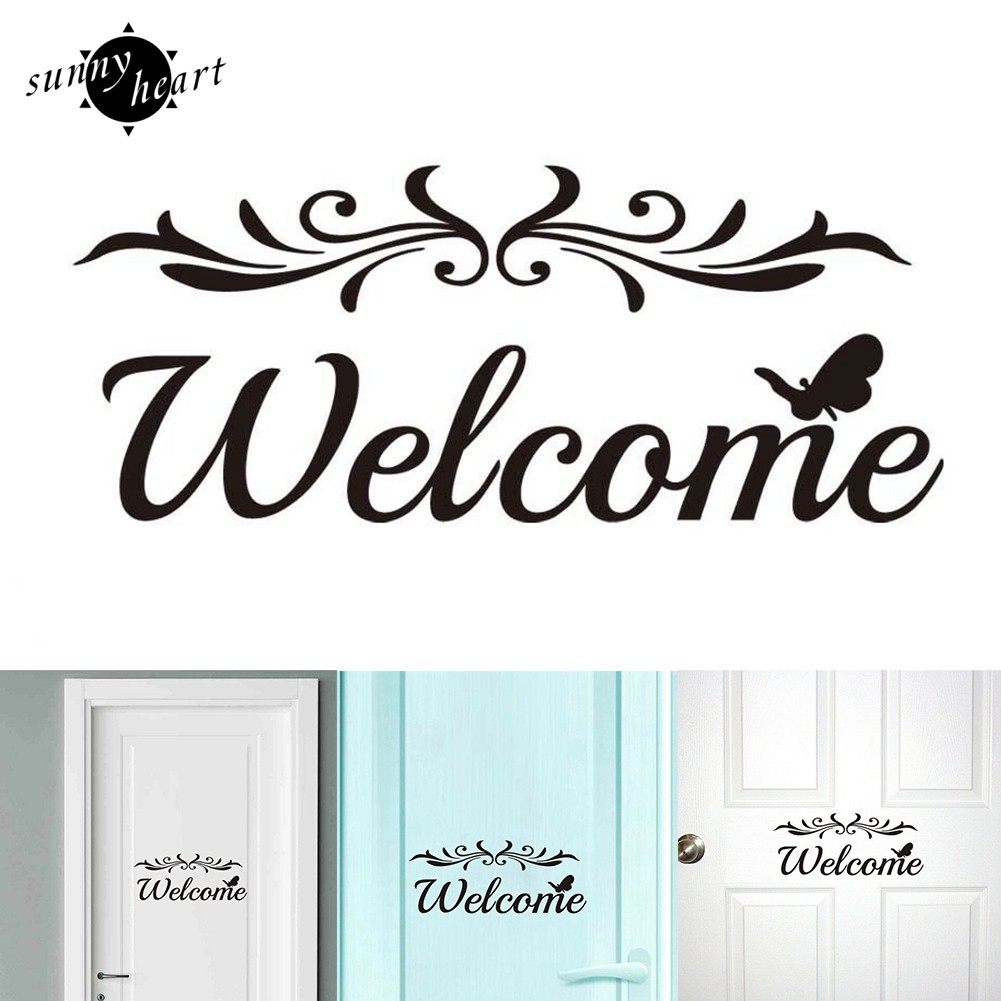 Sale 70% Decal nhựa PVC dán tường in chữ Welcome, As pictures show Giá gốc 43,000 đ - 79A80