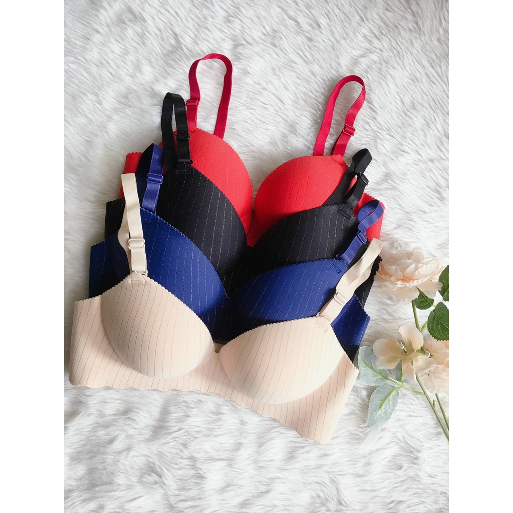 Áo Ngực Su Muối Tiêu Hiệu FOYCOY Họa Tiết Kẻ Ô Vuông Thông Hơi Nâng Ngực Bàn Tay | BigBuy360 - bigbuy360.vn