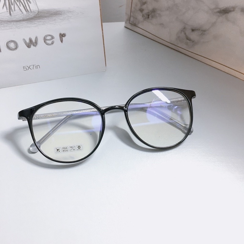 Gọng kính cận nam nữ thanh mảnh, dẻo tròn jolie eyewear 8250 chống ánh sáng xanh, UV400