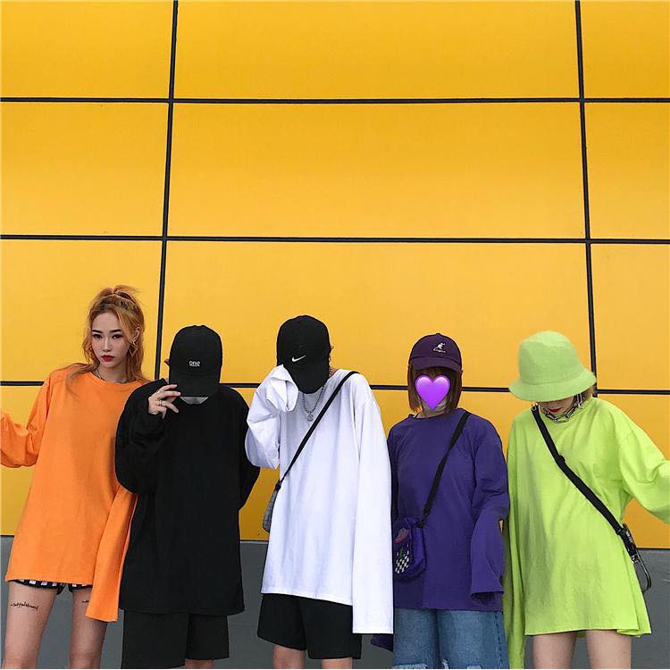 [𝐅𝐑𝐄𝐄𝐒𝐇𝐈𝐏 𝐓𝐔̛̀ 𝟐𝟎𝐊] ÁO THUN DÀI TAY MÀU PHONG CÁCH HÀN QUỐC  - TAY XUÔNG - UNISEX SIÊU NGẦU | BigBuy360 - bigbuy360.vn