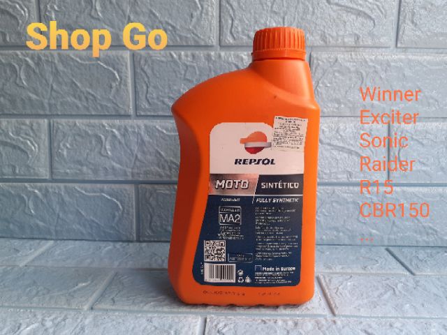 NHỚT REPSOL MOTO SINTETICO 4T 10w40 1L FULLY SYNTHETIC cho Xe Số, Xe Côn Tay, PKN, PKL