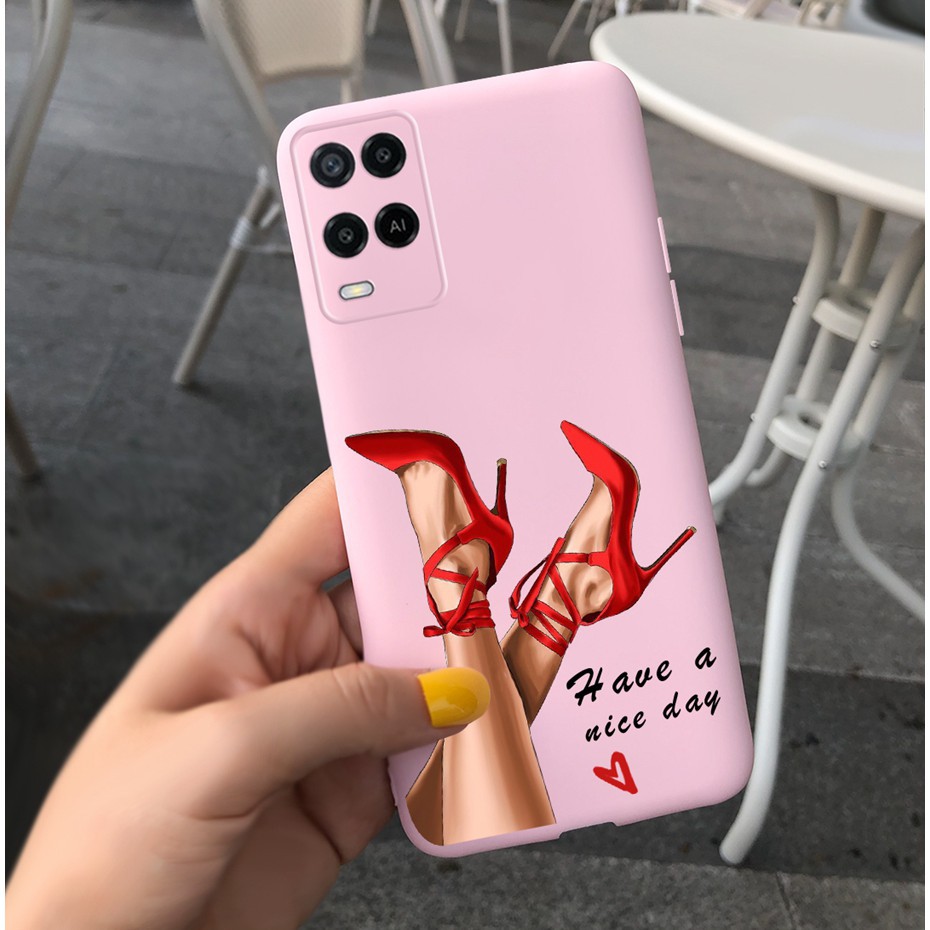 Ốp Lưng Silicon Dẻo In Hình Cô Gái Dễ Thương Dành Cho Oppo A54 4g 2021 Oppo Cph2239