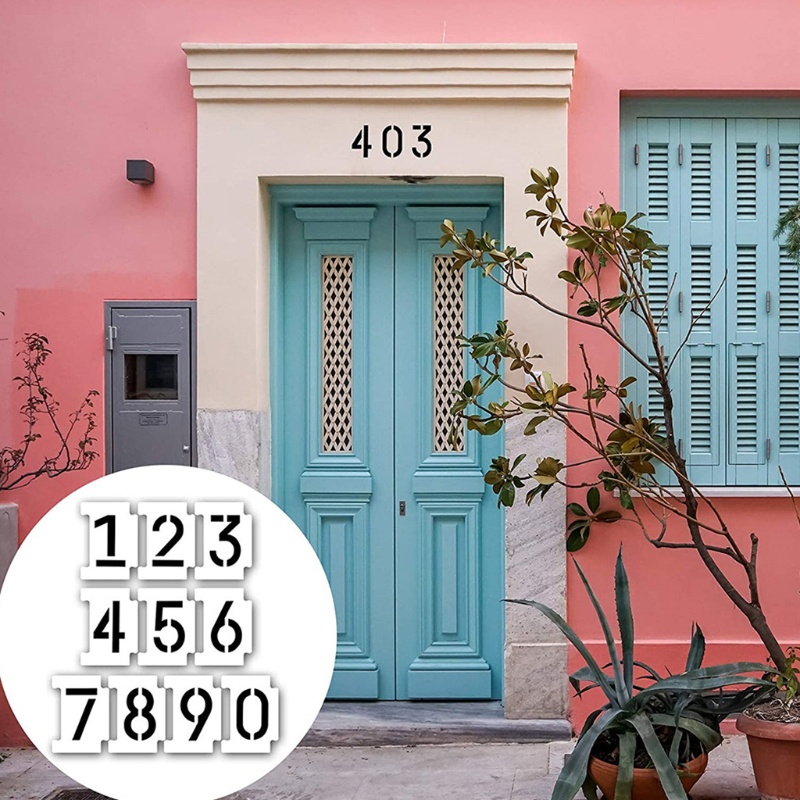 Bộ Khuôn Chữ Cái Và Số 4 Inch 36 Dùng Để Trang Trí Tường Gỗ Tiện Dụng