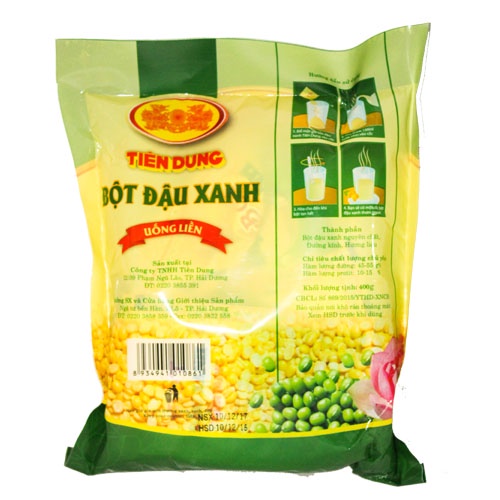 Bột đậu xanh Tiên Dung - Hải Dương - gói 400gr