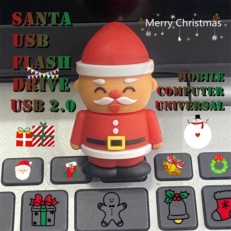 Ổ Đĩa U Tốc Độ Cao Chủ Đề Giáng Sinh Dễ Thương 1GB 2GB 4GB 8GB 16GB 32GB 64GB 128GB