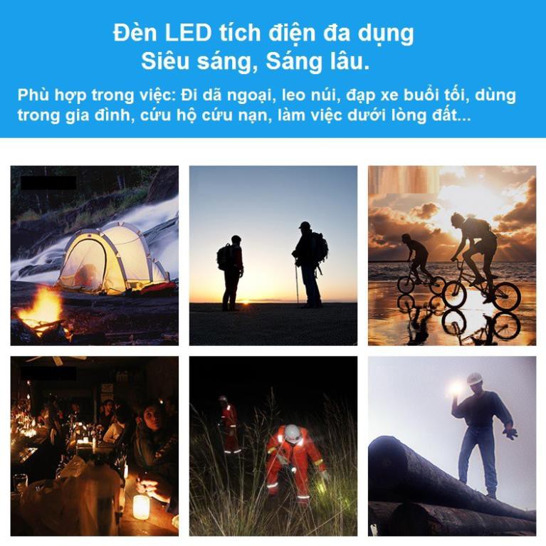 Đèn tích điện LED xách tay chiếu 360 độ, Siêu sáng