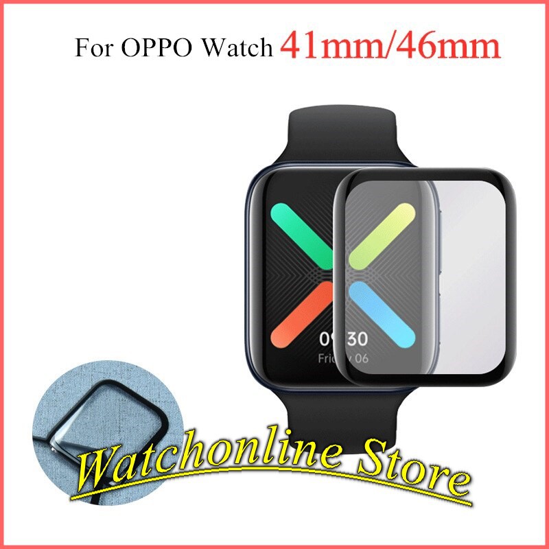 Cường lực dẻo Oppo Watch bảo vệ đồng hồ 41mm 46mm full màn hình chống va đập trầy xước bảo vệ đồng hồ