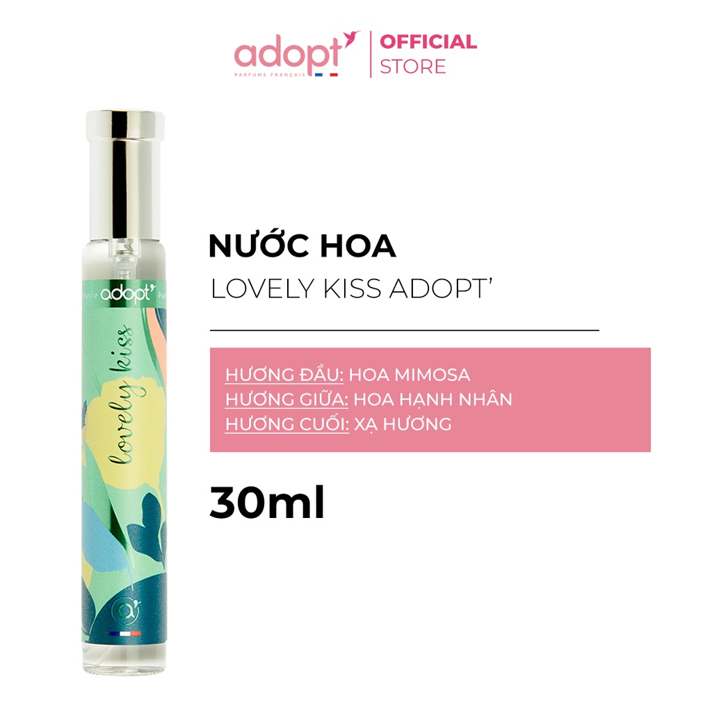 [CHÍNH HÃNG TỪ PHÁP] Nước hoa nữ Lovely Kiss Adopt' For Women EDP 30ml