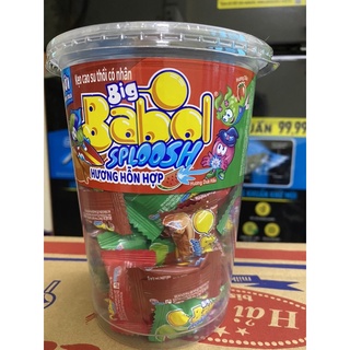 Kẹo cao su thổi có nhân Big babol sploosh  hũ 74 viên