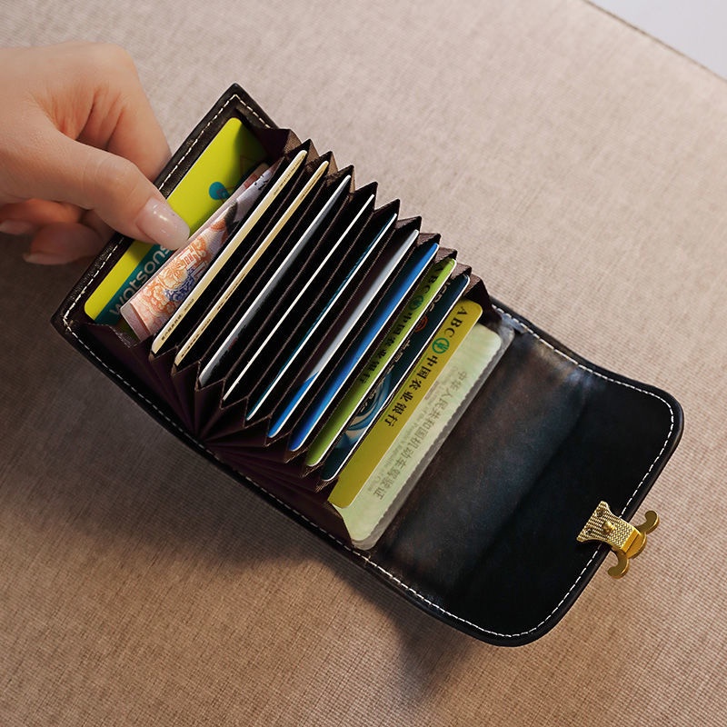 Ví Đựng Thẻ Nhiều Ngăn Sức Chứa Lớn Chống Khử Từ Dành Cho Nữ