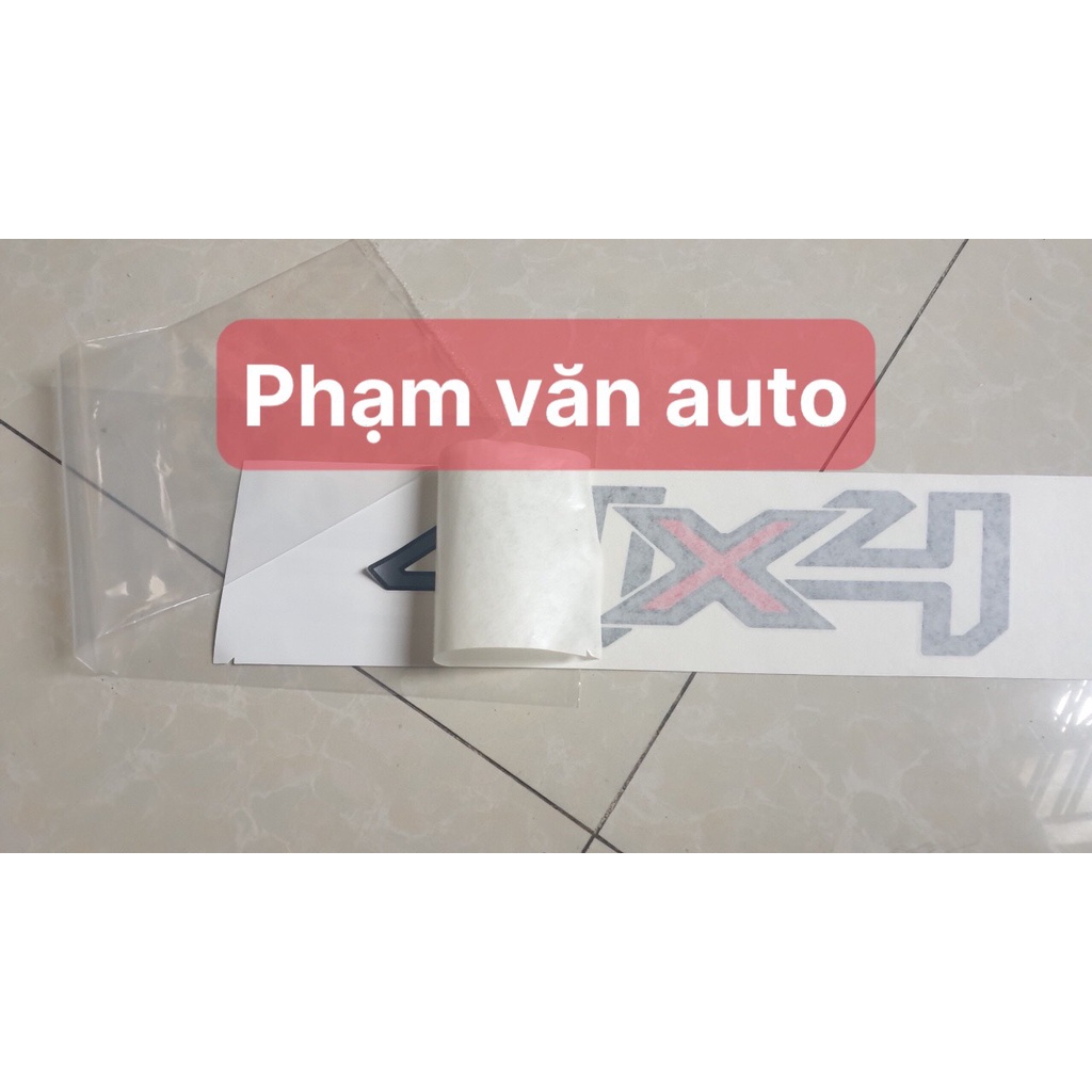 Tem Chữ 4×4 Ford Ranger CHÍNH HÃNG, Tem 4x4 dán lên hông xe Ranger mã EB3B41290D12AA5BAW Phạm Văn Auto