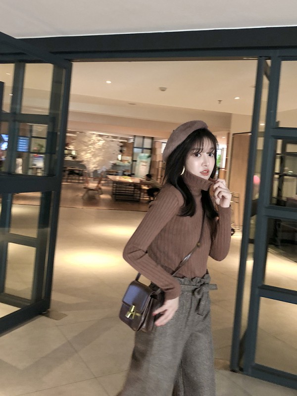 Hàng Mới Về Áo Len Dệt Kim Tay Dài Thời Trang Thu Đông Mới Cho Nữ