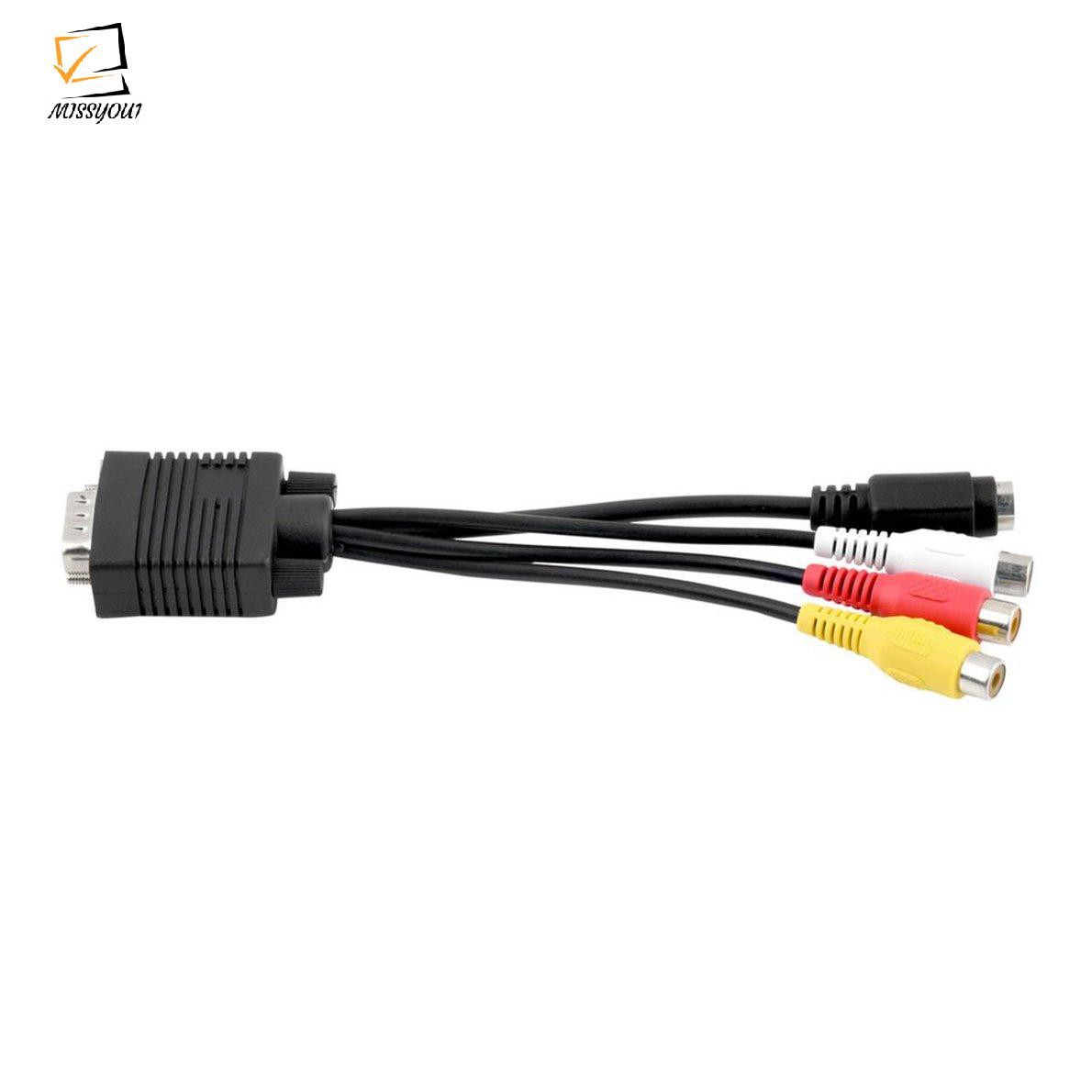 Cáp Chuyển Đổi Từ Cổng Vga Sang S-Video Av Và 3 Rca