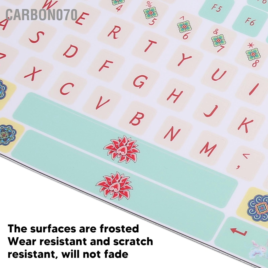 [Hàng Sẵn] Bộ 2 Miếng Dán Trang Trí Bàn Phím Bằng PVC Trong Suốt Hoạt Hình Dễ Thương Tiện Dụng Cho Máy tính để bàn【Carbon070】